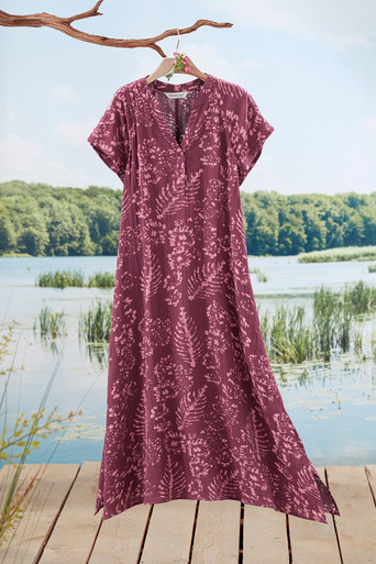 Batik Brushstroke Gauze Caftan